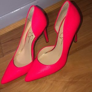 Pink Jessica Simpson Stiletto Heels